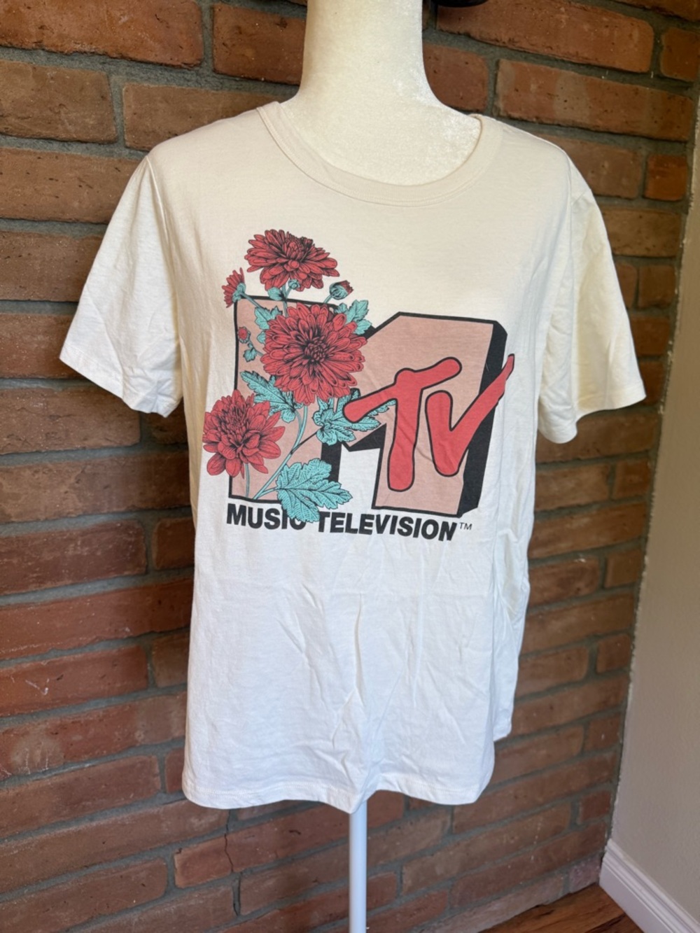 MTV Floral Logo Tee